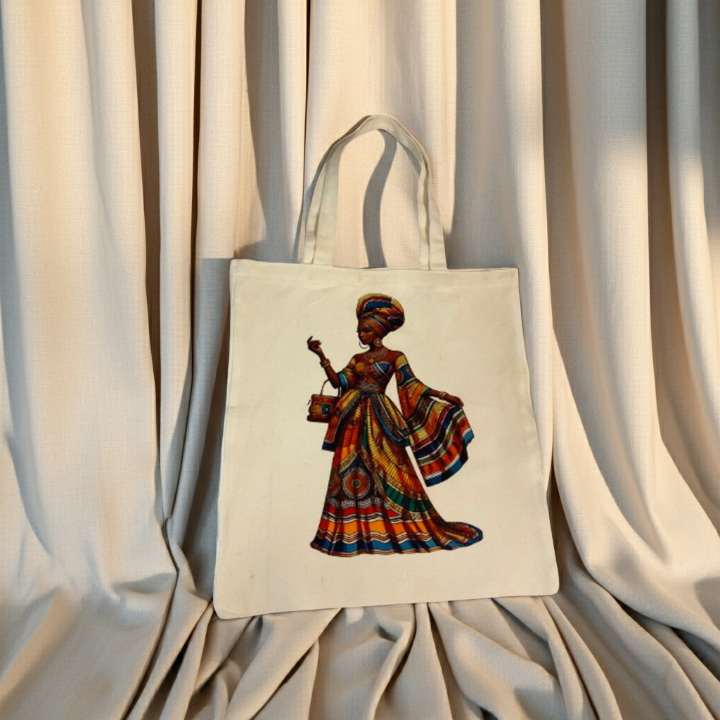 White African Tote Bag