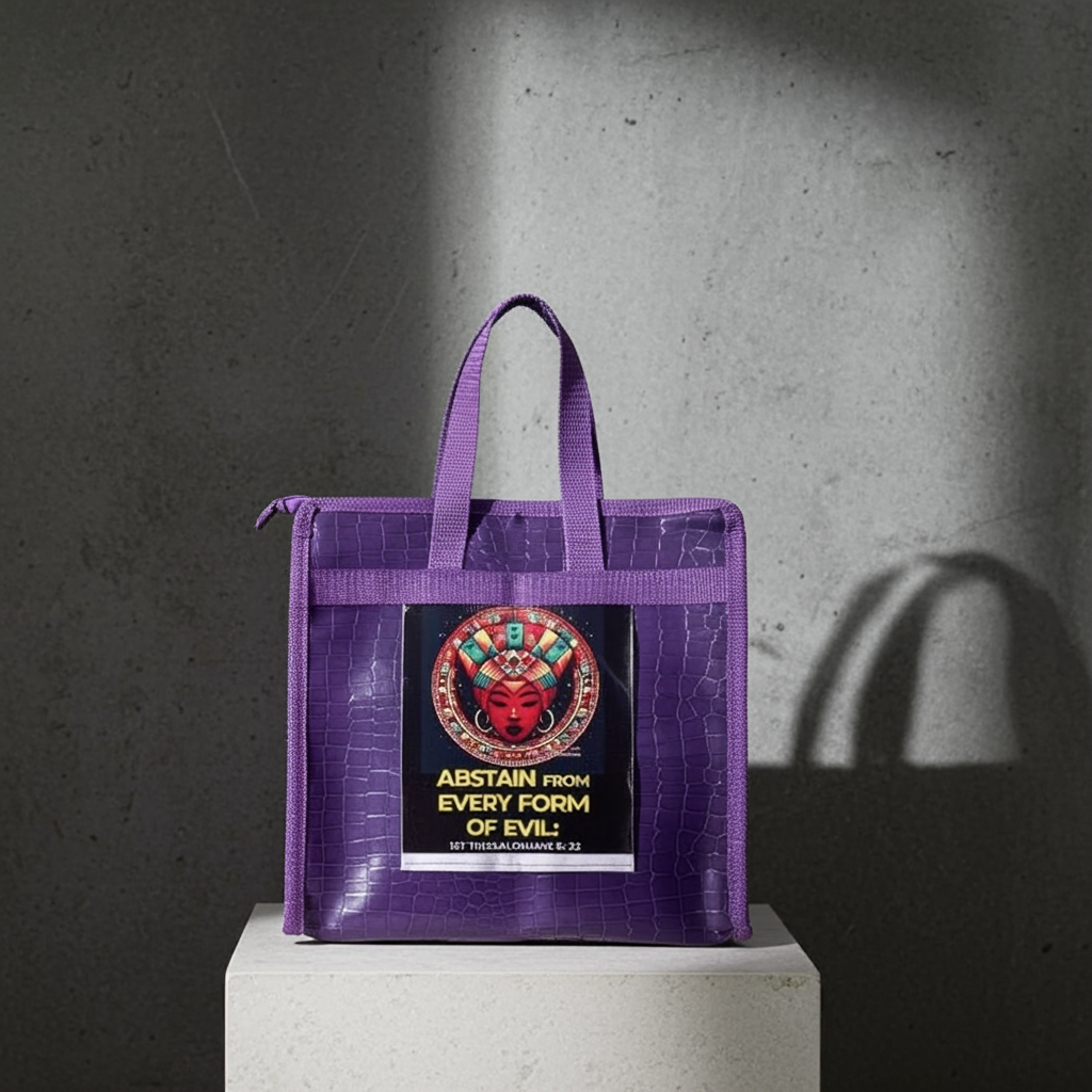 Leather Bag with Scripture