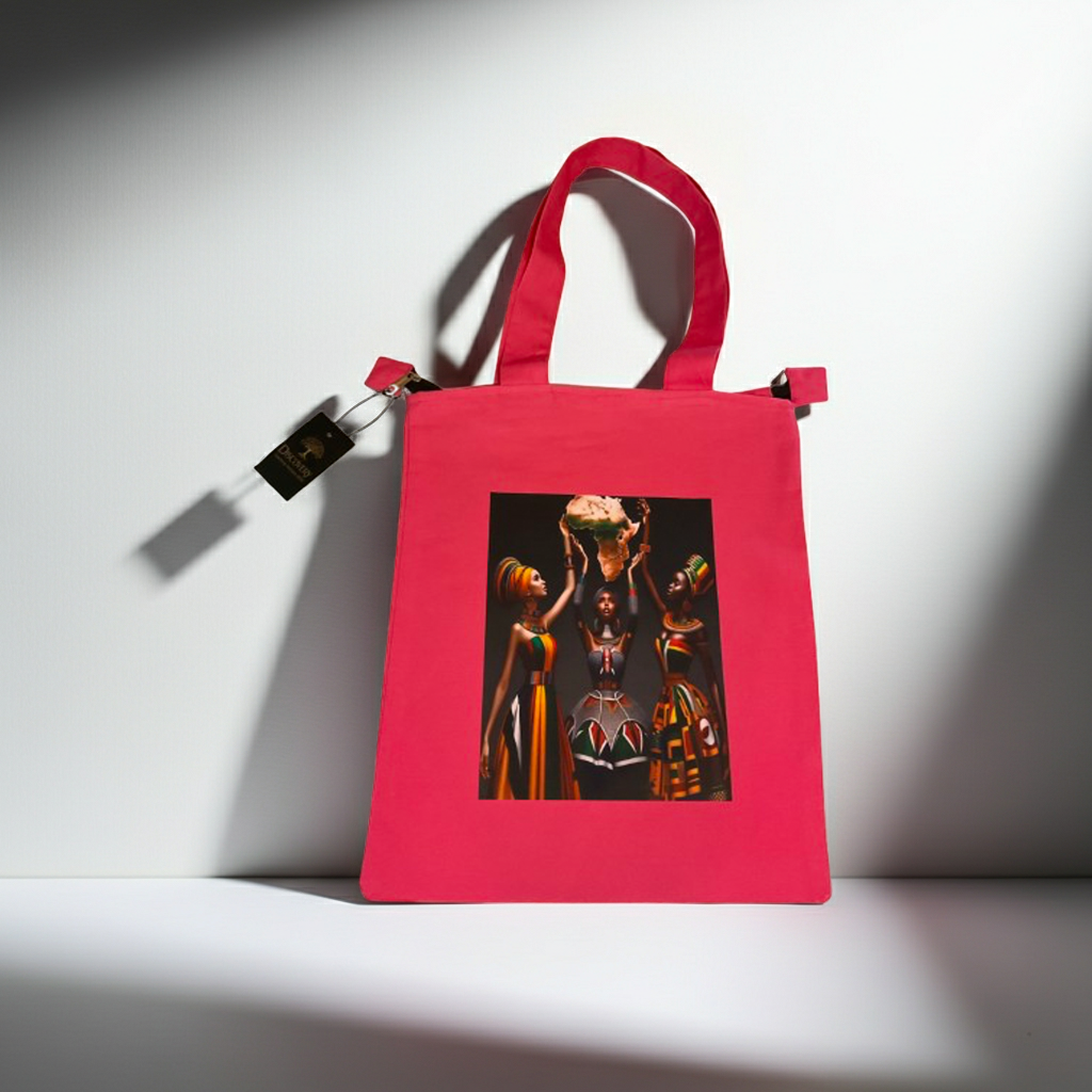 Pink African Tote Bag