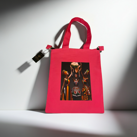 Pink African Tote Bag