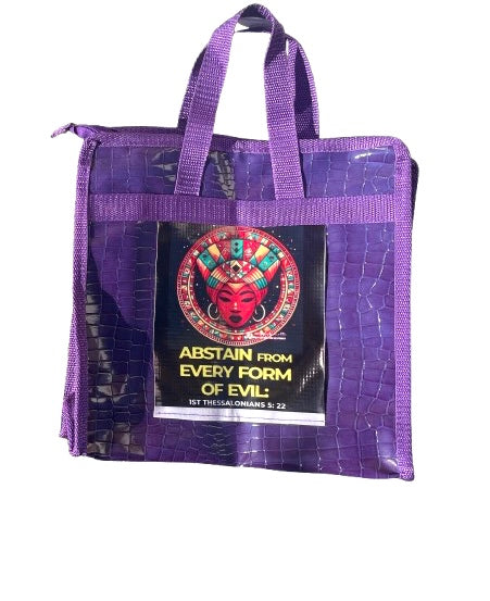 Leather Bag with Scripture